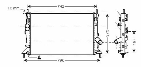 Радiатор AVA QUALITY COOLING FDA2370