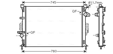 Радиатор AVA QUALITY COOLING FDA2422 (фото 1)