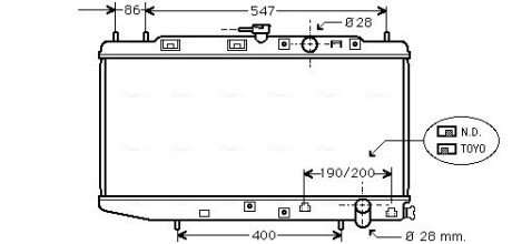 AVA HONDA Радіатор сист. охолодження двиг Civic II, IV 1.5/1.6 (325x685x17) AVA QUALITY COOLING HD2047