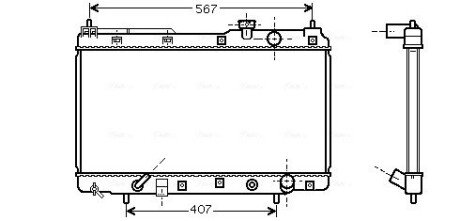 AVA HONDA Радіатор сист. охолодження двиг. CR-V I 2.0 95- AVA QUALITY COOLING HD2104