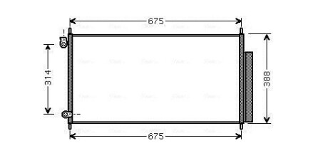 Радіатор кондиціонера honda AVA QUALITY COOLING HD5185D