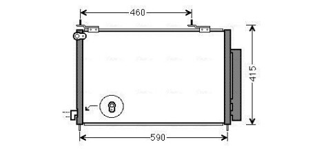 AVA HONDA Радіатор кондиціонера (конденсатор) з осушувачем CR-V 2.2 06- AVA QUALITY COOLING HD5242D