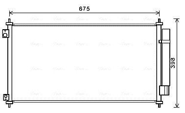 AVA HONDA Радіатор кондиціонера (конденсатор) CROSSTOUR I 3.5 4WD 12- AVA QUALITY COOLING HDA5282D