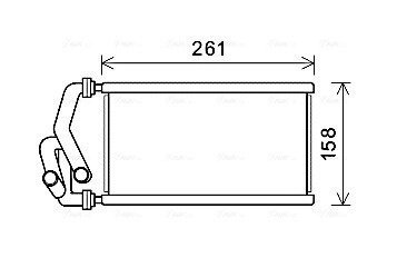 Радиатор отопителя салона Honda Civic (05-13), CR-V (06-12) AVA AVA QUALITY COOLING HDA6294