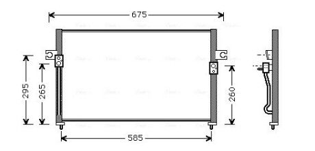 Радиатор кондиционера AVA QUALITY COOLING HY5058