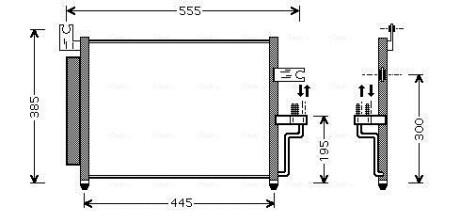 AVA HYUNDAI Радіатор кондиціонера (конденсатор) Accent II 00- AVA QUALITY COOLING HY5081D