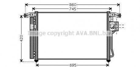 Радиатор кондиционера AVA AVA QUALITY COOLING HY5176D