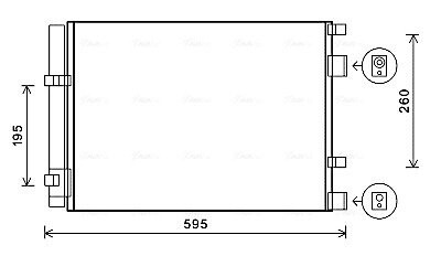 AVA HYUNDAI Радіатор кондиціонера (конденсатор) Solaris, i20 08-, Kia Rio III AVA QUALITY COOLING HY5268D