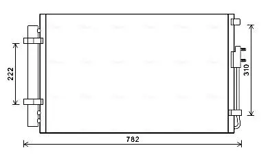Радиатор кондиционера AVA QUALITY COOLING HY5344D