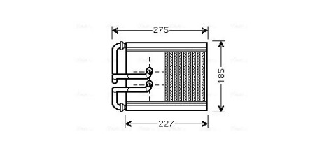 Радиатор отопителя салона Hyundai Tucson Kia Sportage 2,0i 04>10 AVA AVA QUALITY COOLING HY 6168