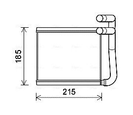 Радиатор отопителя hyun accent 11- (ava) AVA QUALITY COOLING HY6393