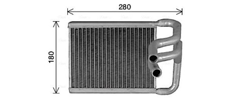 AVA HYUNDAI Радіатор опалення Elantra 06- AVA QUALITY COOLING HY6482