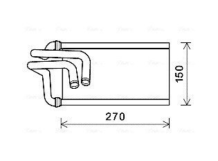 AVA JEEP Радіатор опалення WRANGLER III 2.8, 3.6, 3.8 07- AVA QUALITY COOLING JE6070