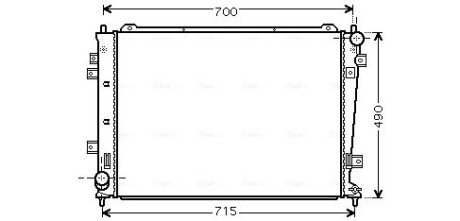 Радиатор AVA QUALITY COOLING KA 2162