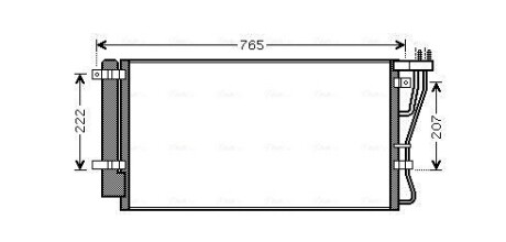 Радиатор кондиционера AVA QUALITY COOLING KA5105D