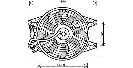 AVA KIA Радіатор охолодження SORENTO I 2.4 02-, 2.5 02-, 3.5 02- AVA QUALITY COOLING KA7518