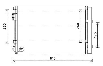 AVA HYUNDAI Радіатор кондиціонера (конденсатор) з осушувачем Dolaris IV, Veloster, Kia Rio III 10- AVA QUALITY COOLING KAA5280D