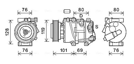 Компресор AVA QUALITY COOLING KAAK279