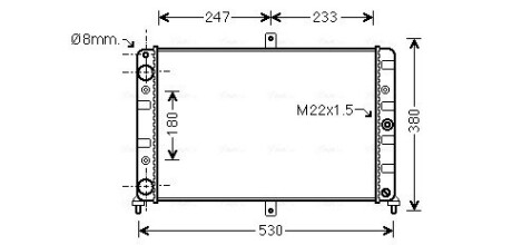 Радiатор AVA QUALITY COOLING LA 2008