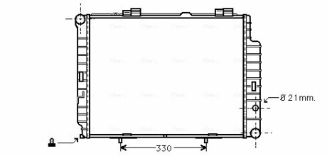 Радiатор AVA QUALITY COOLING MS 2202