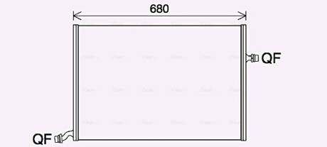 Радіатор, Система охолодження двигуна AVA QUALITY COOLING MS2712