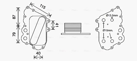 AVA DB Масляний радіатор W169/245 04- AVA QUALITY COOLING MS3713