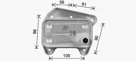 AVA DB Оливний радіатор W211, S211, W461, W463, W220 AVA QUALITY COOLING MS3733