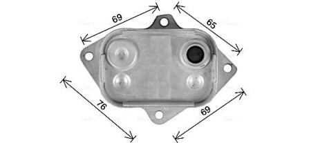 AVA DB Оливний радіатор (без корпуса) A-CLASS (W168) 98-, VANEO (414) 02- AVA QUALITY COOLING MS3743