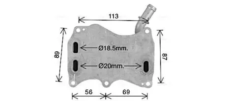 AVA DB Оливний радіатор (без корпуса) C-CLASS (W204), C-CLASS Кабріолет (A205), CLS (C218), E-CLASS (W212), E-CLASS (W213), GLC (X253) AVA QUALITY COOLING MS3749