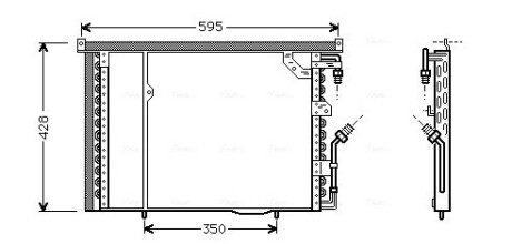 Радіатор кодиціонера AVA QUALITY COOLING MS5195