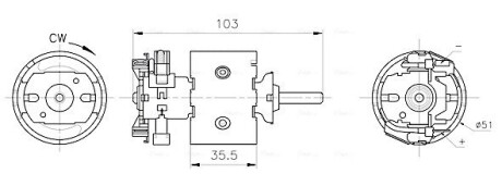 Вентилятор салону VW LT 28 (1996) 2.3 (AVA) AVA QUALITY COOLING MS8783