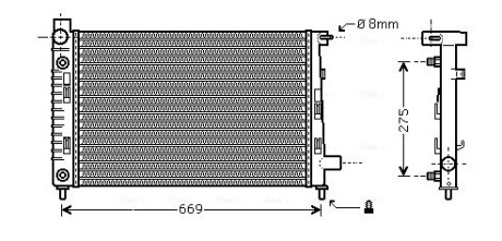 Радиатор AVA QUALITY COOLING MSA 2282