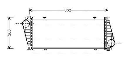 Інтеркулер mb sprinter 2.9td 95- AVA QUALITY COOLING MSA4217