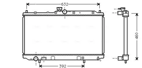 Радiатор охолодження (AVA) AVA QUALITY COOLING MT2142