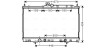 Радиатор охлаждения двигателя Mitsubishi Outlander (02-07) 2,4i AT AVA AVA QUALITY COOLING MT2185 (фото 1)