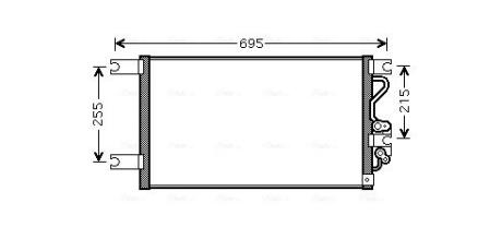 Радіатор кодиціонера AVA QUALITY COOLING MT5206