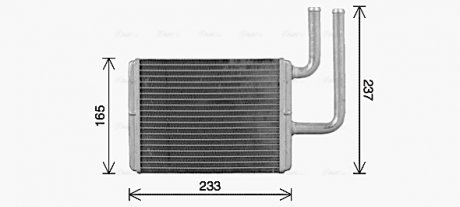 Радиатор печки AVA QUALITY COOLING MT6284 (фото 1)