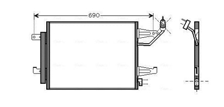 Радиатор кондиционера AVA QUALITY COOLING MTA5177D (фото 1)