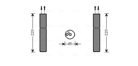 Осушувачi кондицiонерiв AVA QUALITY COOLING MT D233