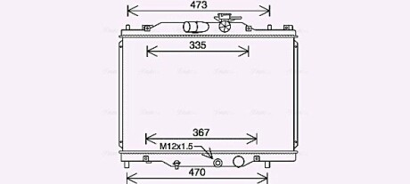 Радиатор охлаждения двигателя Mazda CX-3 (18-) 2,0i AVA AVA QUALITY COOLING MZ2291