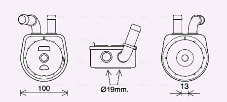 Радіатор масляний JMAZDA 3/ 6/ CX7 (2004) (Ava) AVA QUALITY COOLING MZ3289