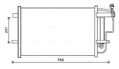 AVA MAZDA Радіатор кондиціонера (конденсатор) Mazda 3 1.6/2.2 08- AVA QUALITY COOLING MZ5242D