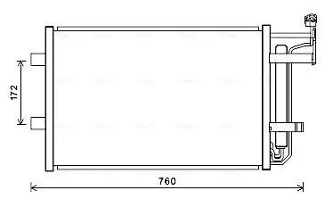 Радіатор кодиціонера AVA QUALITY COOLING MZ5252D