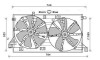 AVA MAZDA Вентілятор радіатора 3 1.6 08-14 AVA QUALITY COOLING MZ7550 (фото 1)