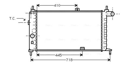 Радиатор AVA QUALITY COOLING OL 2066