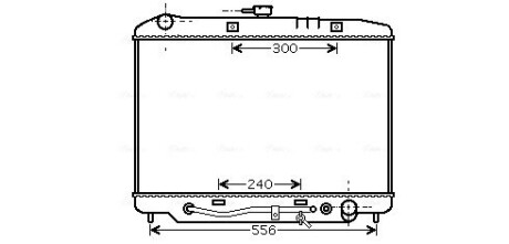 AVA OPEL Радіатор охолодження двиг. MONTEREY A 3.1, 3.2 91-, ISUZU AVA QUALITY COOLING OL2180