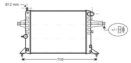 Радiатор AVA QUALITY COOLING OL 2272