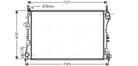 Радiатор AVA QUALITY COOLING OL 2339 (фото 1)