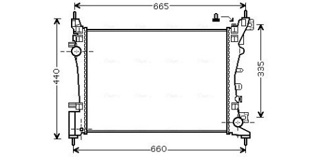 Радиатор AVA QUALITY COOLING OL 2574