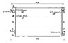 Радіатор системи охолодження двигуна AVA QUALITY COOLING OL2653 (фото 1)